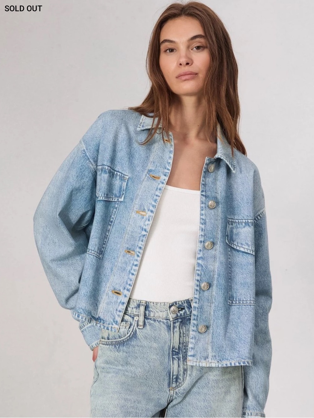 rag & bone denim shirt jacket, M